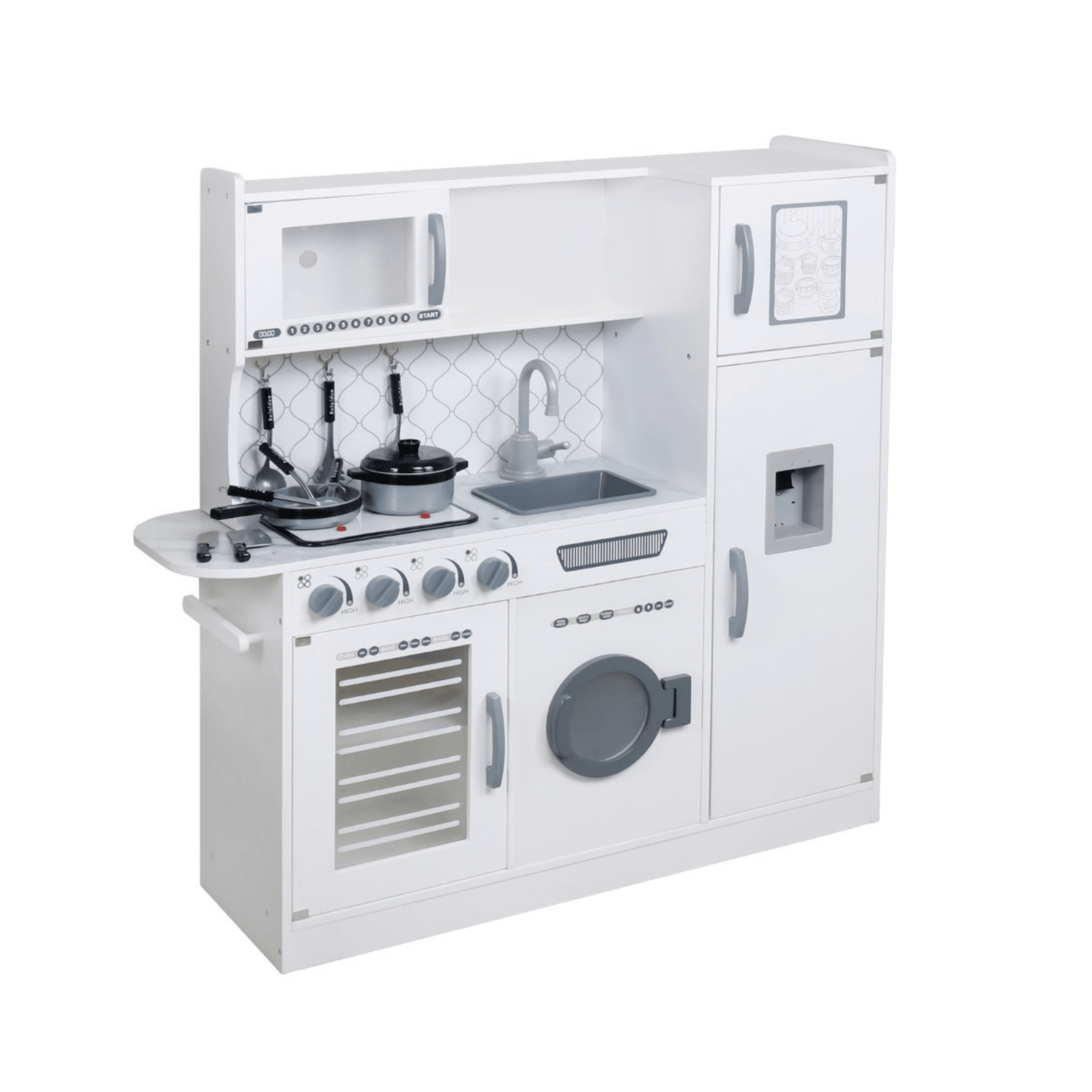 מטבח עץ מדהים לילדים עץ מלא דגם רננה - מודינו