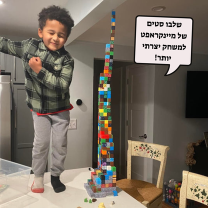 מיינקראפט קוביות מגנטיות- מיני בית