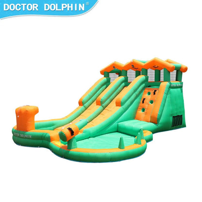 מתקן קפיצה מתנפח עם 2 מגלשות דגם ED73028 - מודינו