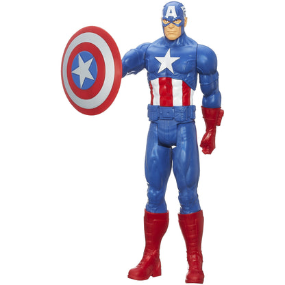 בובת קפטן אמריקה מרימה מגן – Hasbro Titan Hero - מודינו