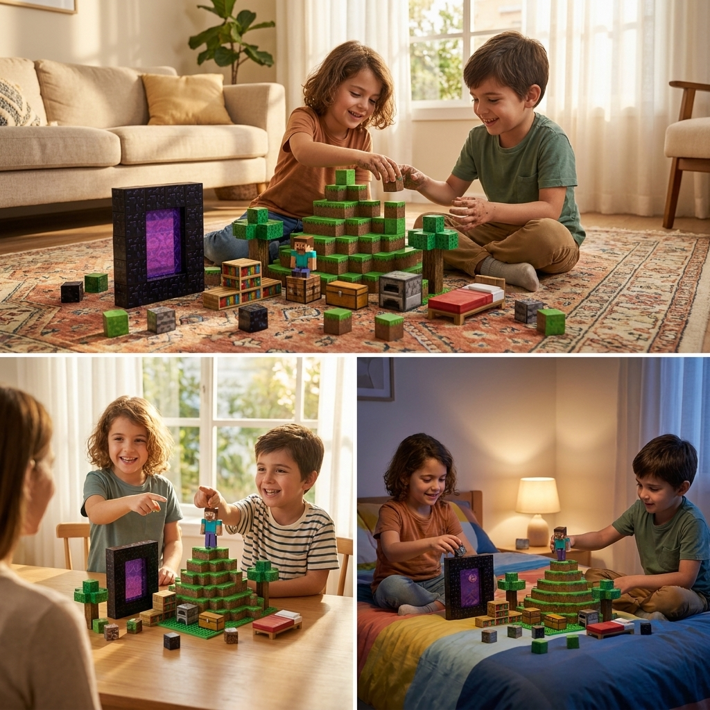 מיינקראפט מגנטים – שער ההרפתקאות בג׳ונגל – 384 חלקים - מודינו