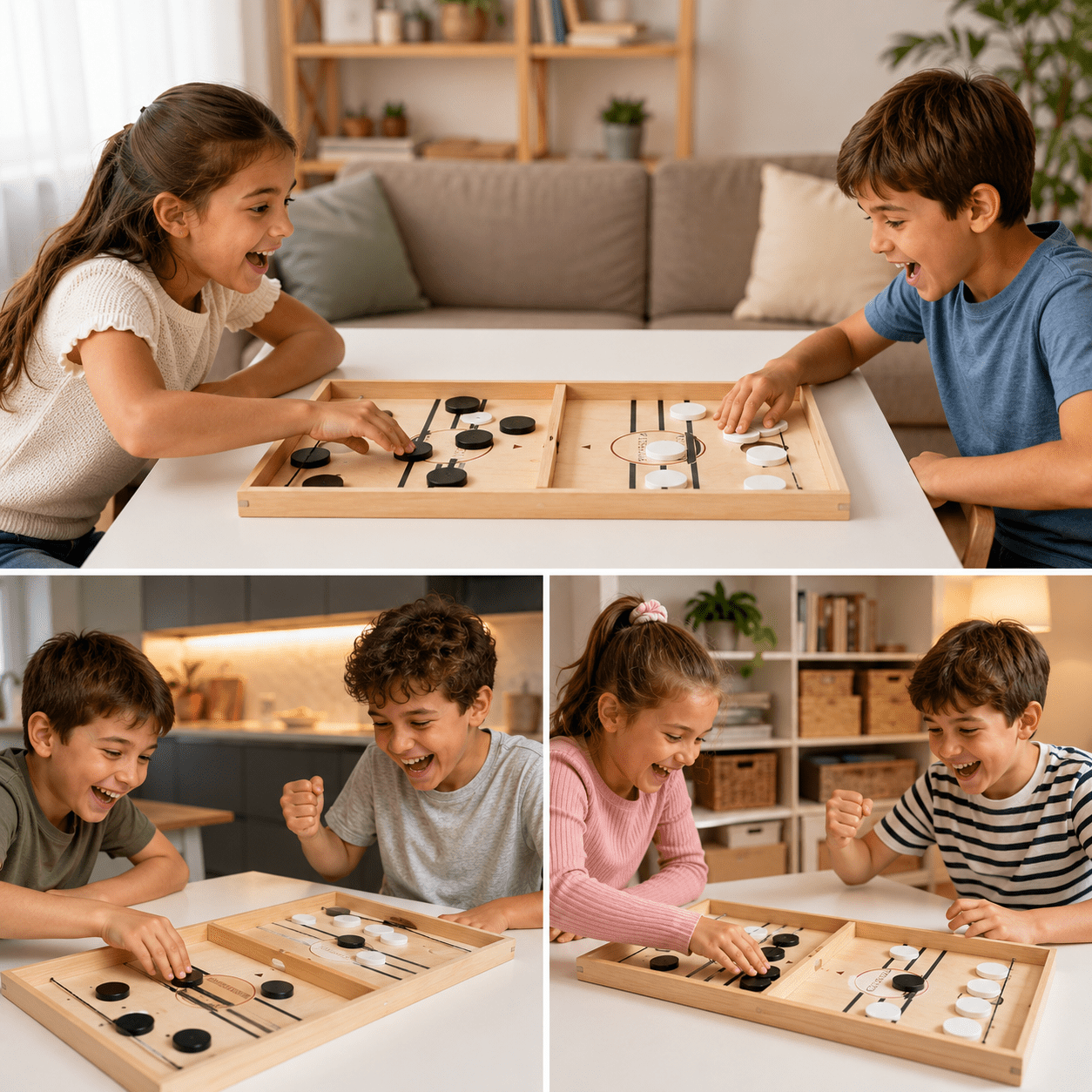 סטנגה – משחק הוקי דיסקיות שולחני לילדים | 55×30 ס"מ - מודינו