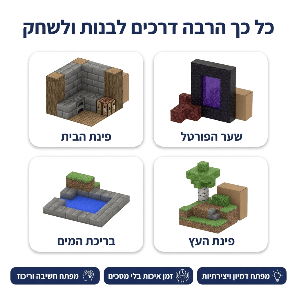 מיינקראפט מגנטים – וילת ההרפתקאות – 554 חלקים - מודינו