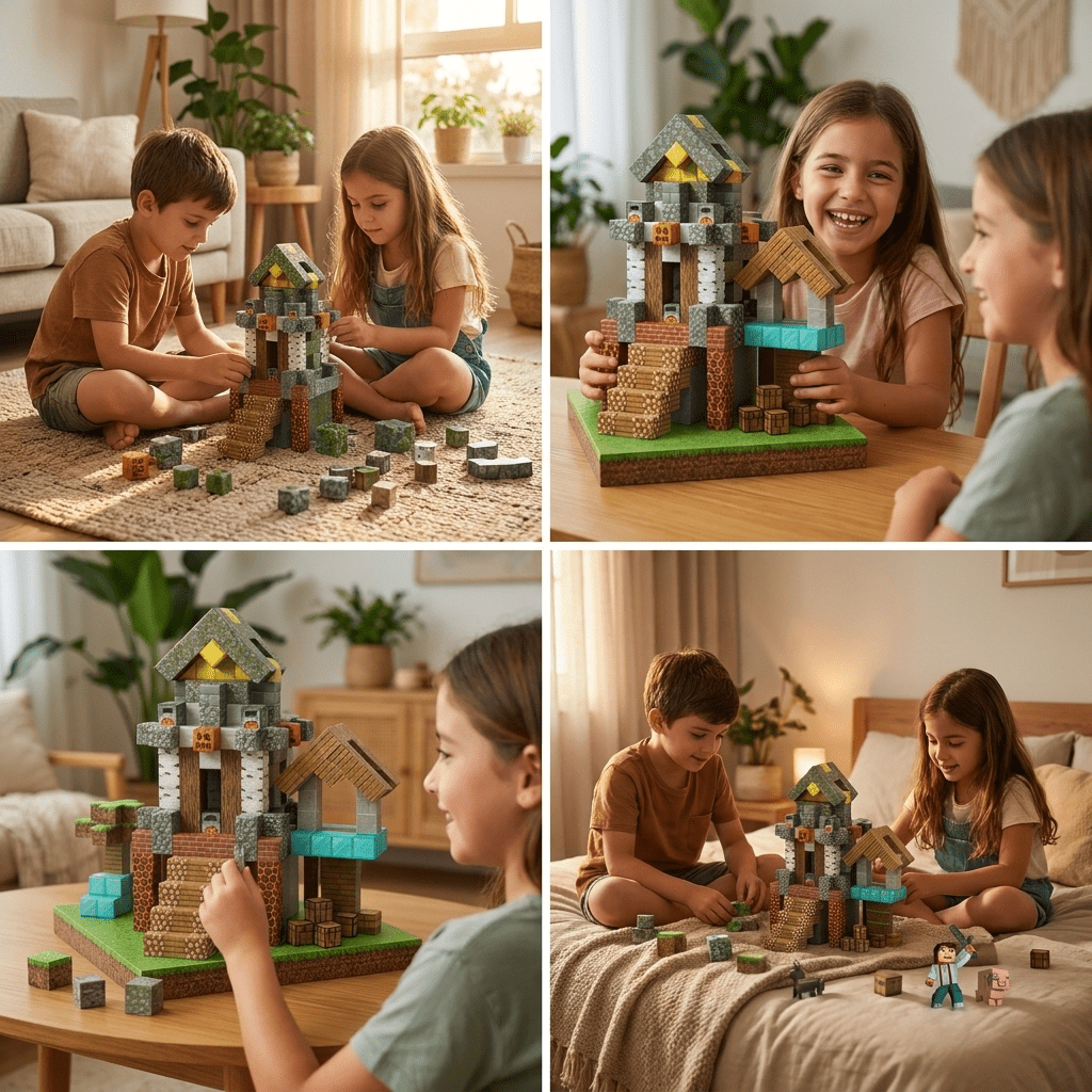 מיינקראפט מגנטים – מגדל השומרים – 621 חלקים - מודינו