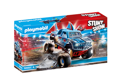 פליימוביל משאית מונסטר כריש 70550 – Stunt Show | 45 חלקים - מודינו