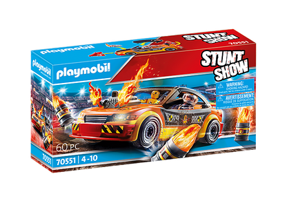 פליימוביל מכונית פעלולים 70551 – Stunt Show | 60 חלקים - מודינו