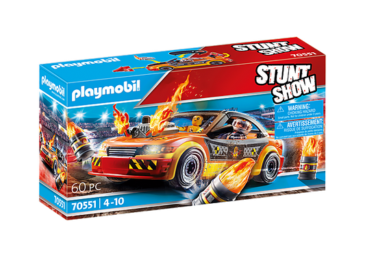 פליימוביל מכונית פעלולים 70551 – Stunt Show | 60 חלקים - מודינו