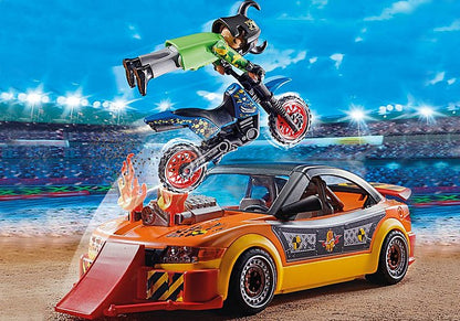 פליימוביל מכונית פעלולים 70551 – Stunt Show | 60 חלקים - מודינו
