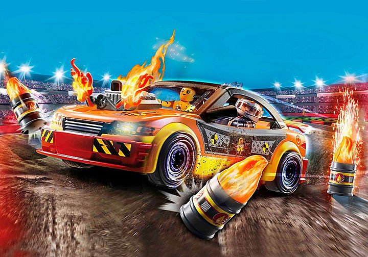 פליימוביל מכונית פעלולים 70551 – Stunt Show | 60 חלקים - מודינו