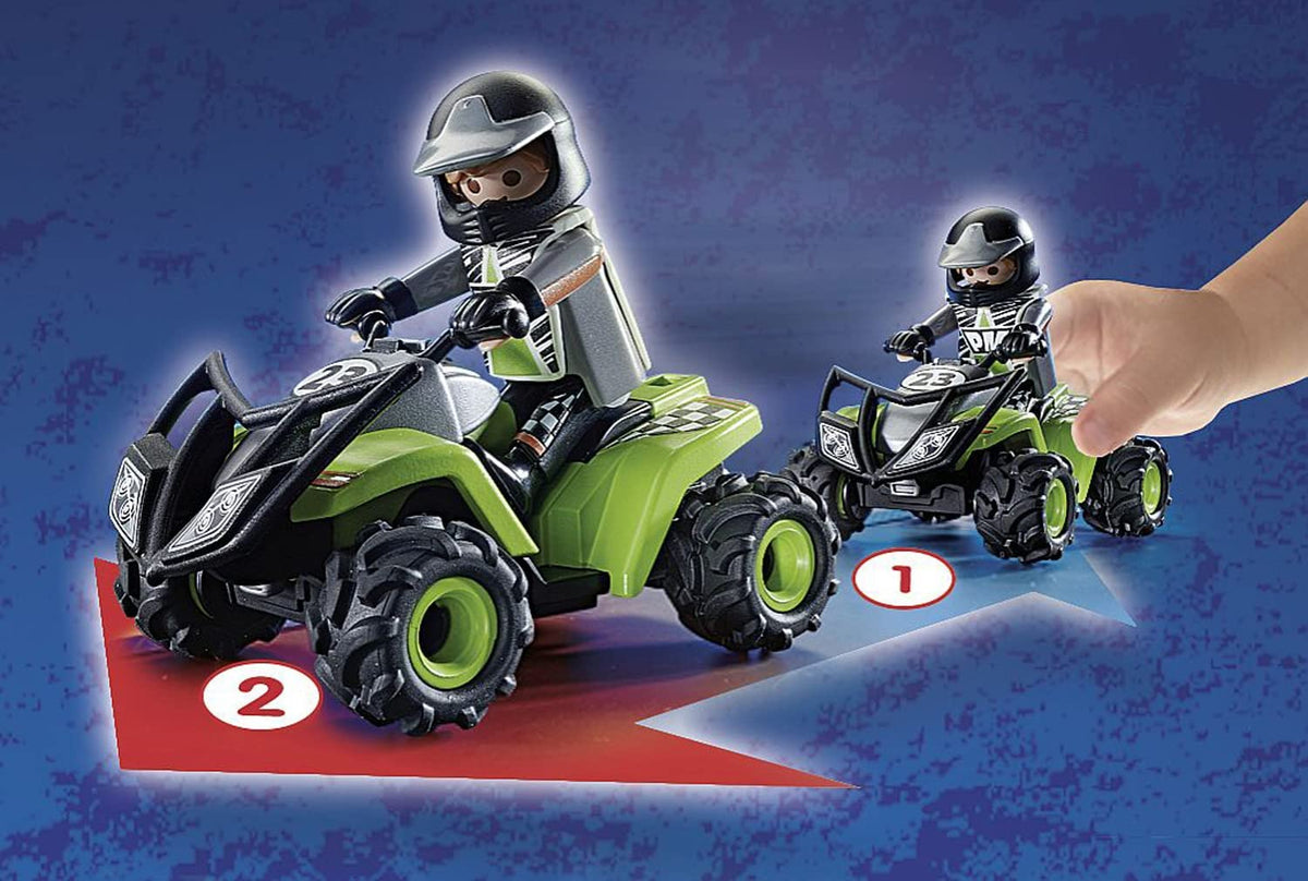 פליימוביל טרקטורון מרוץ 71093 – נוסע במשיכה לאחור | 18 חלקים - מודינו