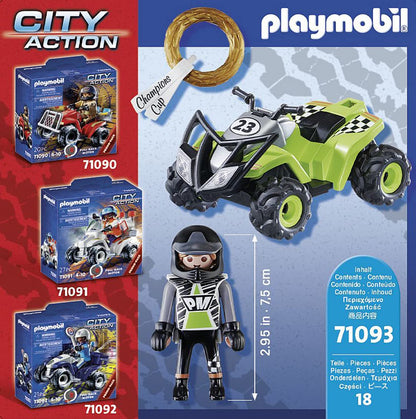 פליימוביל טרקטורון מרוץ 71093 – נוסע במשיכה לאחור | 18 חלקים - מודינו