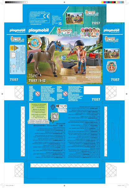 פליימוביל סוסי ווטרפול – בן הנפח והסוסה אכילאה 71357 | 15 חלקים - מודינו