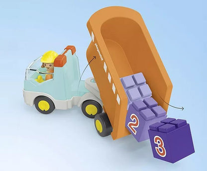 פליימוביל ג'וניור משאית עם קוביות מספרים 71685 – לגילאי 1–4 - מודינו