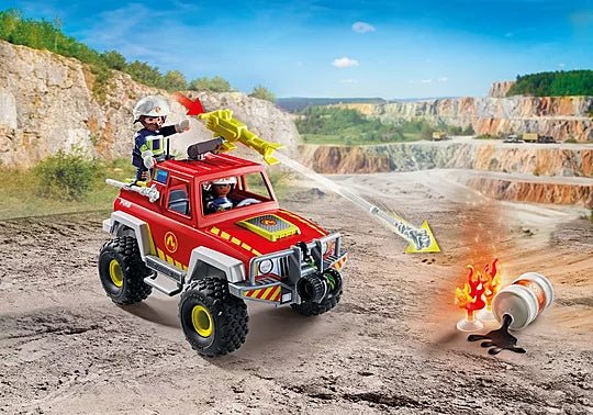 פליימוביל רכב כיבוי אש שטח 71824 – עם תותח מים | 68 חלקים - מודינו