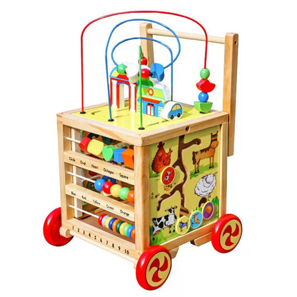 הליכון פעילות מעץ לילדים מושלם דגם הלל BIGALE - מודינו