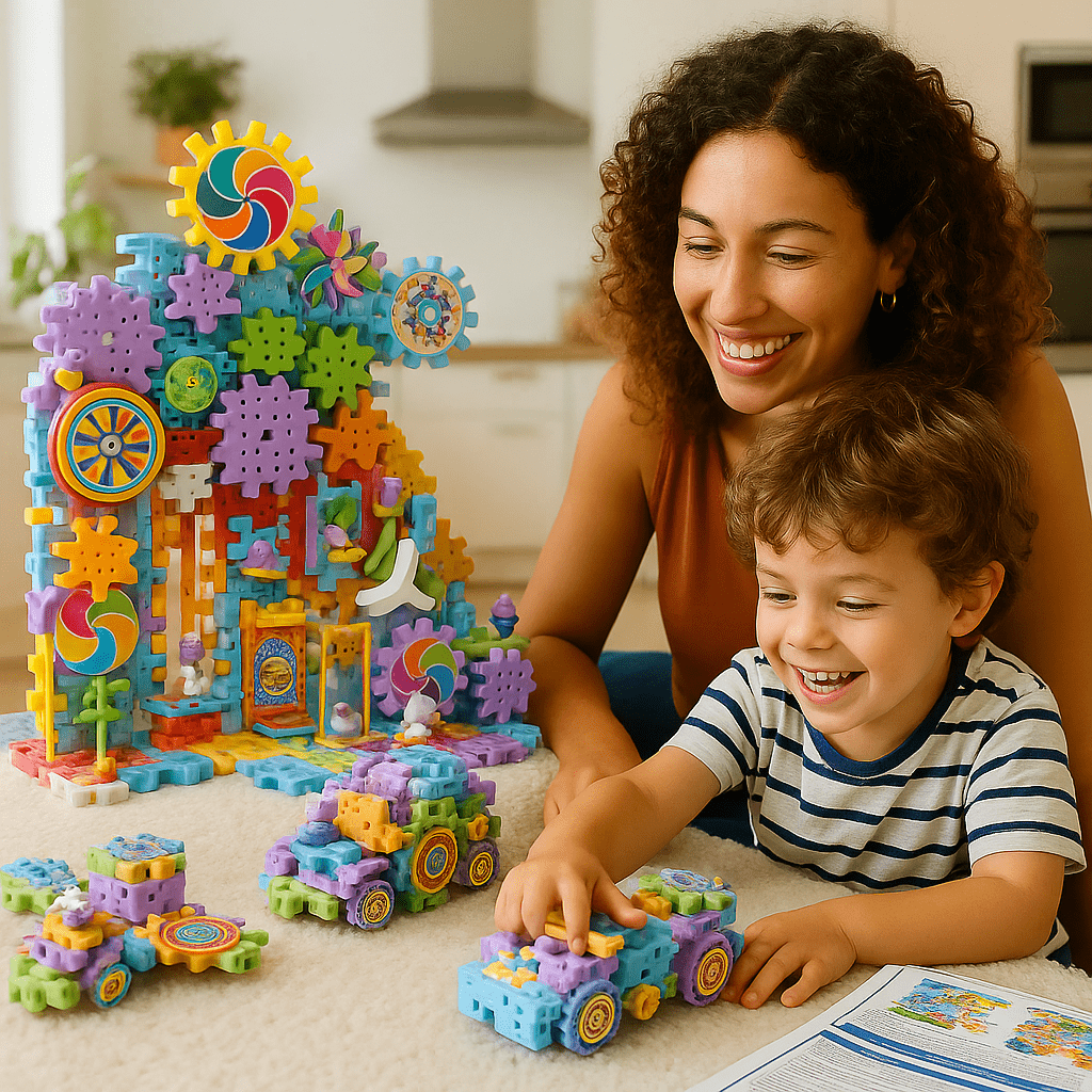 גלגלי הקסם - פאזל גלגלי שיניים 263 חלקים - מודינו