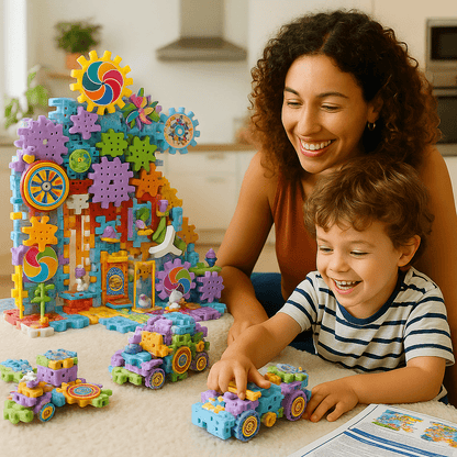 גלגלי הקסם - פאזל גלגלי שיניים 263 חלקים - מודינו