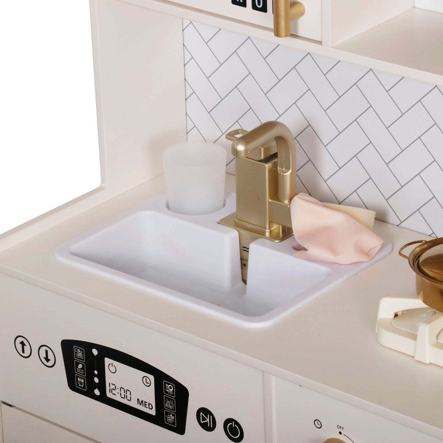 מטבח אלקטרוני ענק לילדים מעץ דגם בארי