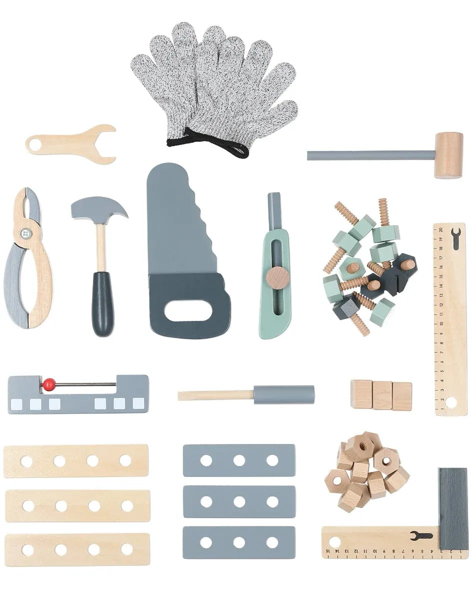 שולחן כלי עבודה מעץ לילדים דגם אלון