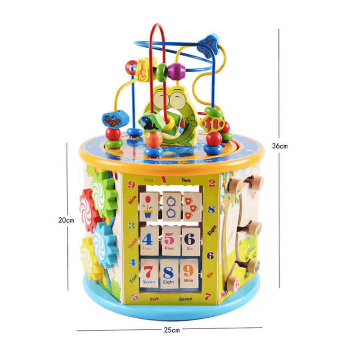 קוביית פעילות מעץ לילדים דגם אימרי - מודינו