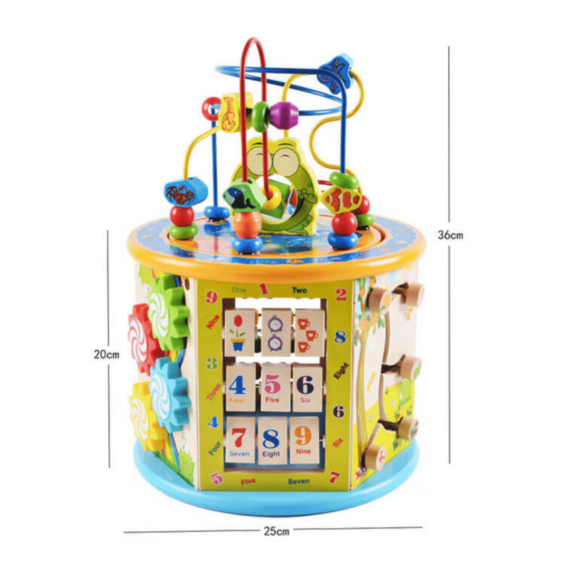 קוביית פעילות מעץ לילדים דגם אימרי - מודינו