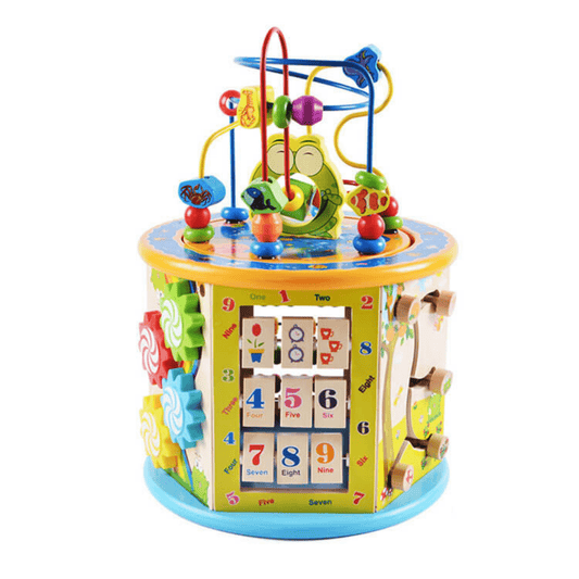 קוביית פעילות מעץ לילדים דגם אימרי - מודינו