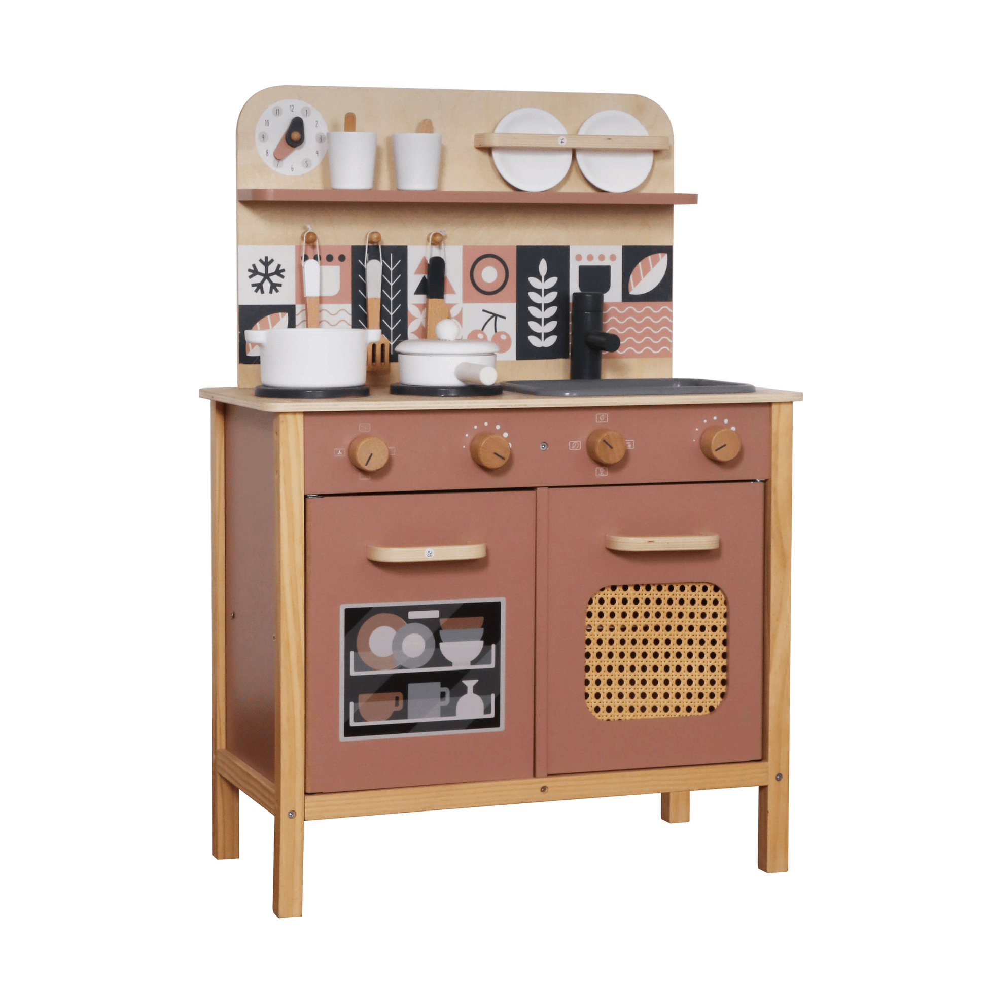 מטבח עץ מקסים לילדים דגם קסם - מודינו