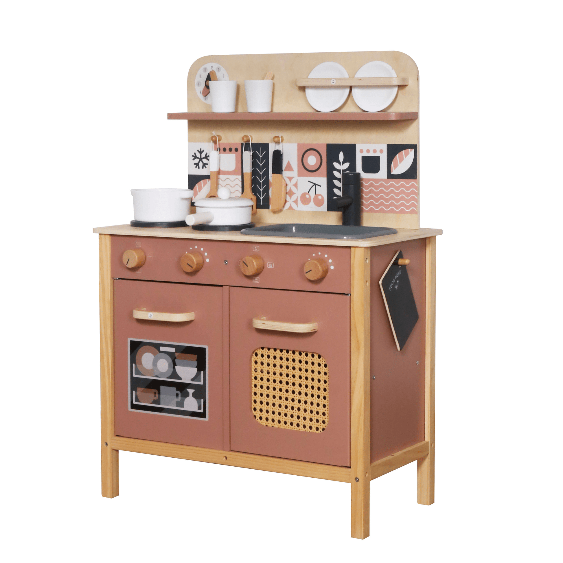 מטבח עץ מקסים לילדים דגם קסם - מודינו