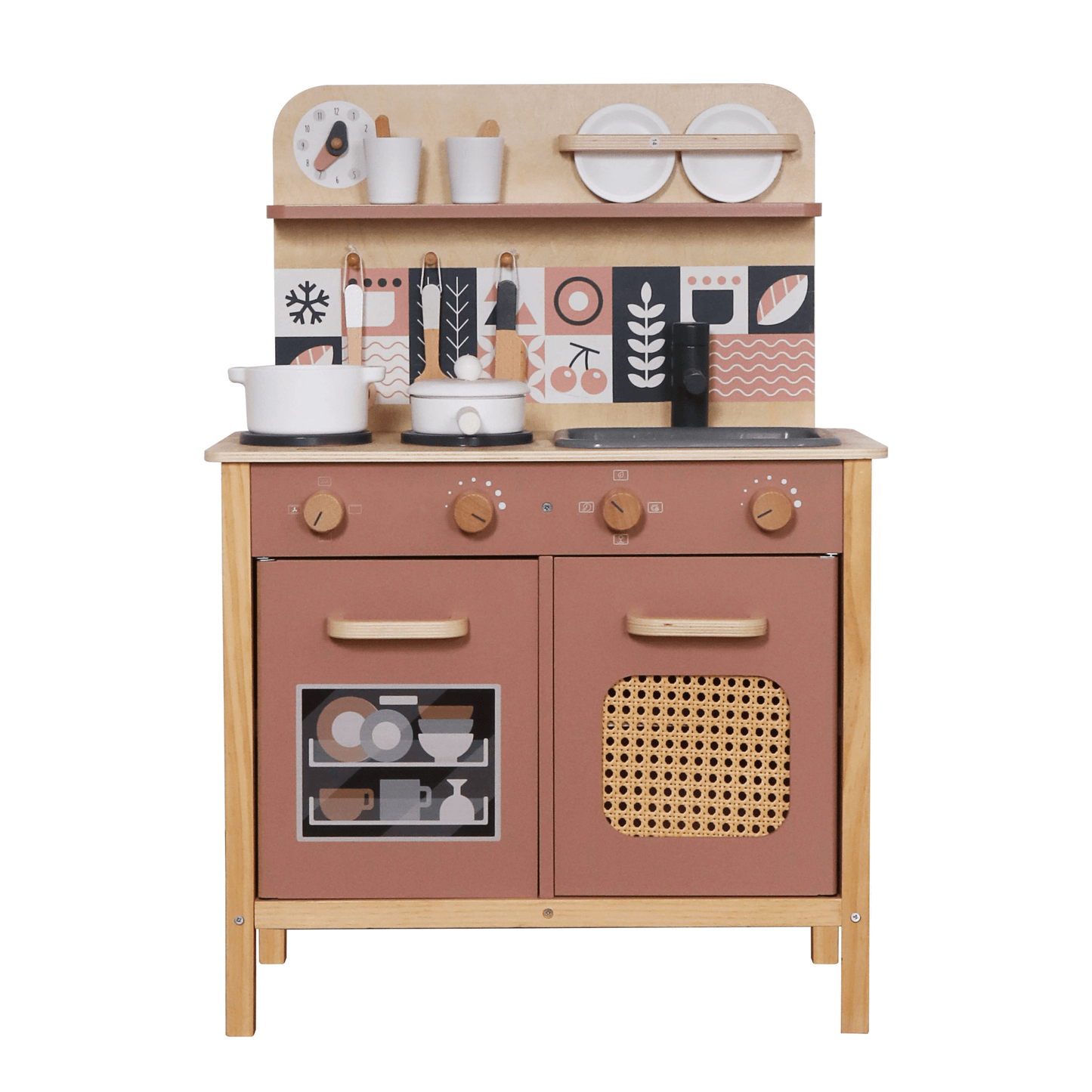 מטבח עץ מקסים לילדים דגם קסם - מודינו