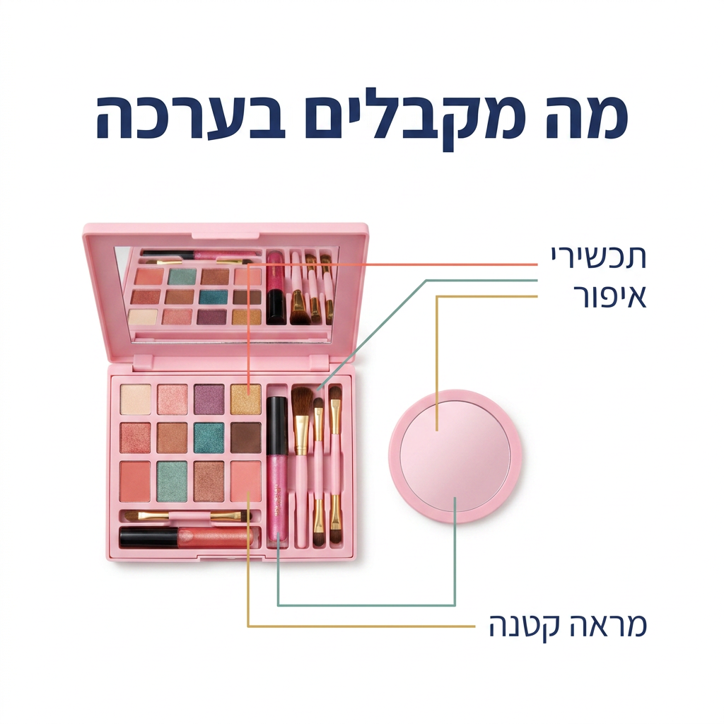 ערכת איפור - מה מקבלים בערכה - מודינו