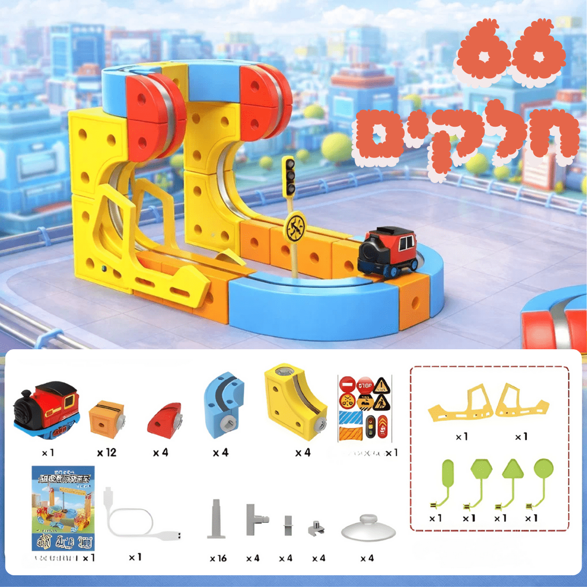 מודינו רייל - רכבת מגנטית חשמלית - מודינו
