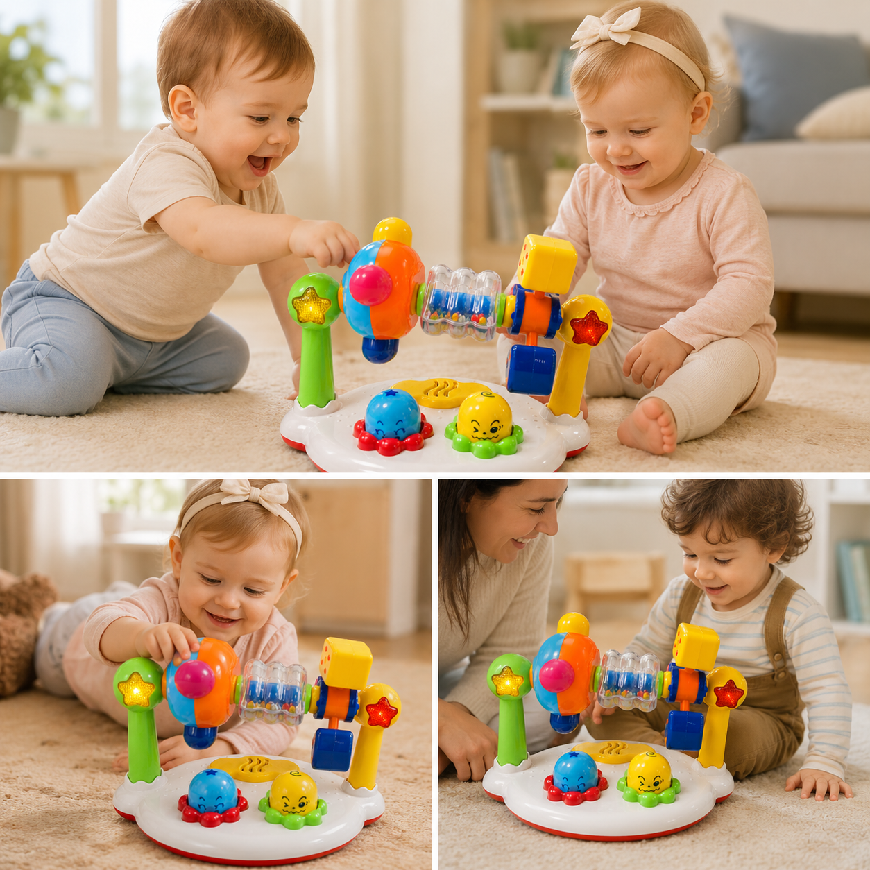 הממלכה המוזיקלית – צעצוע מוזיקלי לפעוטות עם אורות ורעשנים - מודינו
