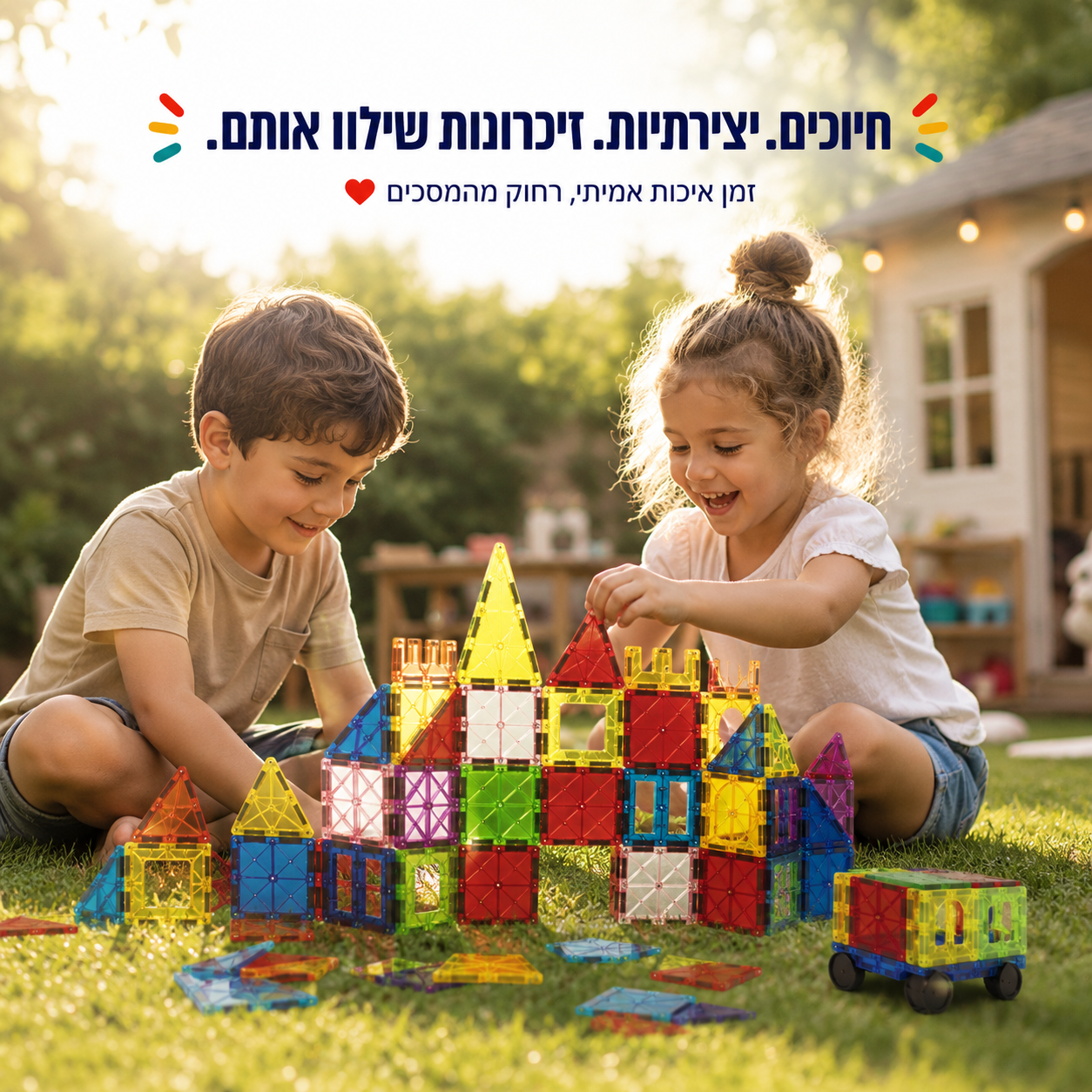 משחק הרכבת מגנטים - מודינו