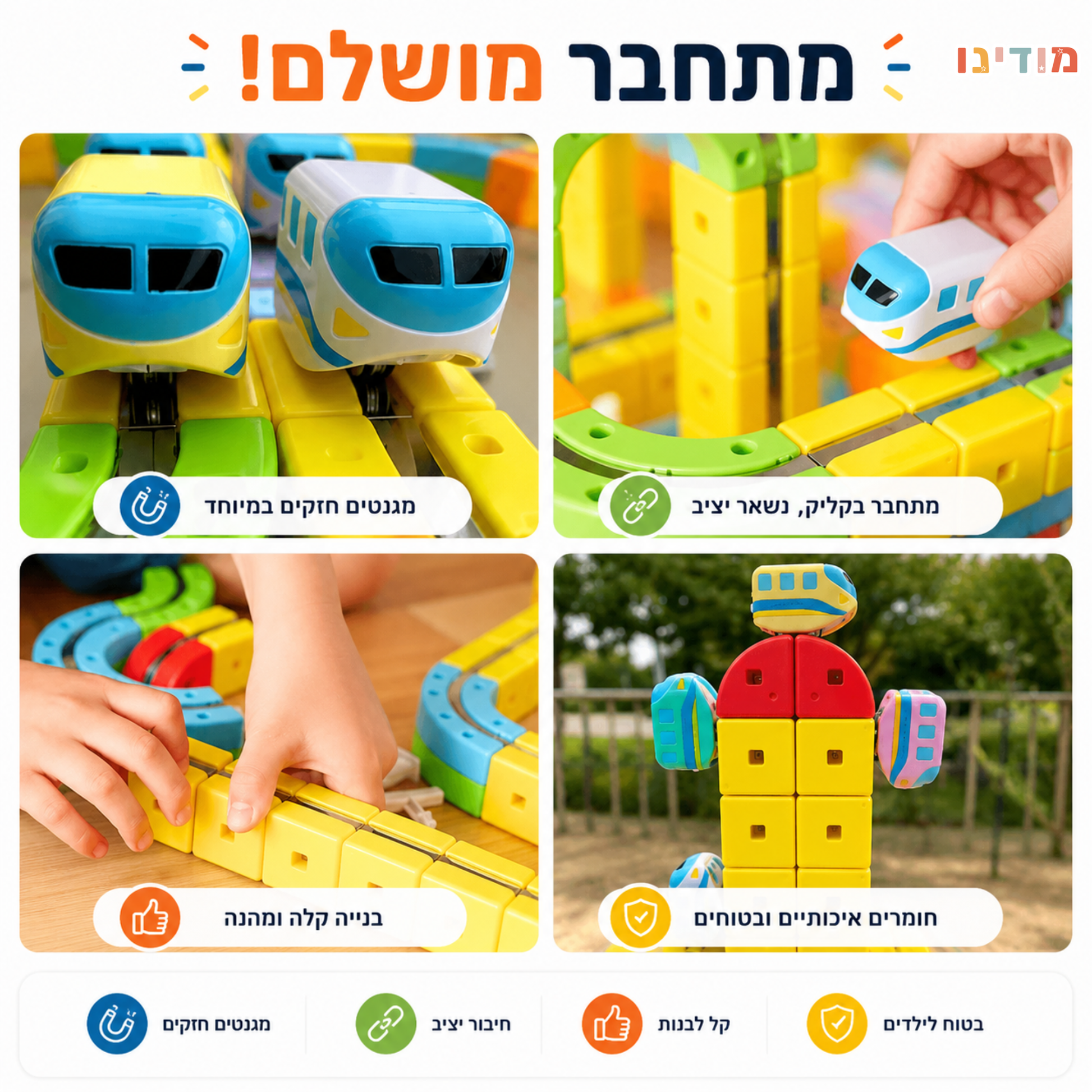 מודינו רייל - רכבת מגנטית חשמלית - מודינו