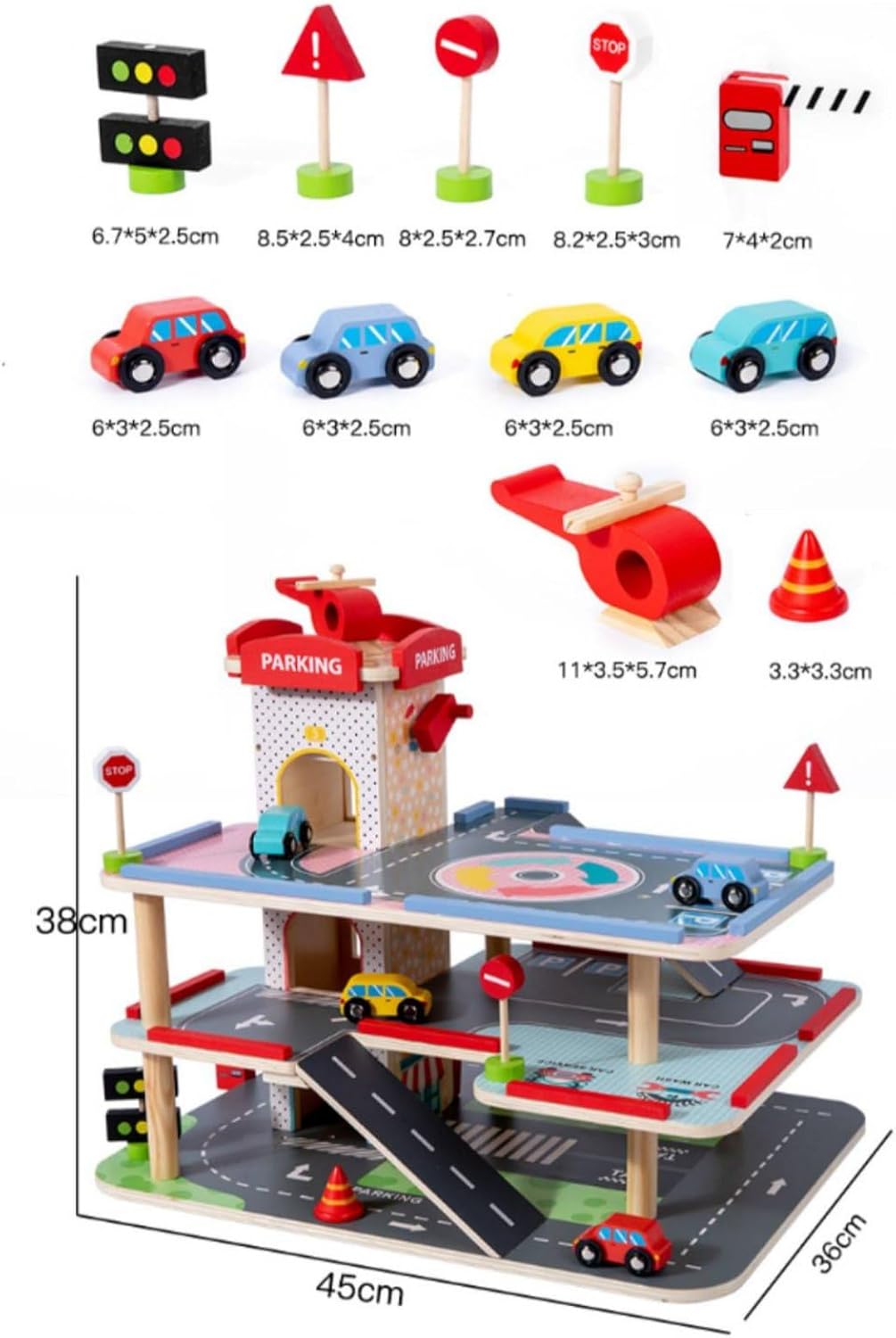 חניון מכוניות צעצוע לילדים