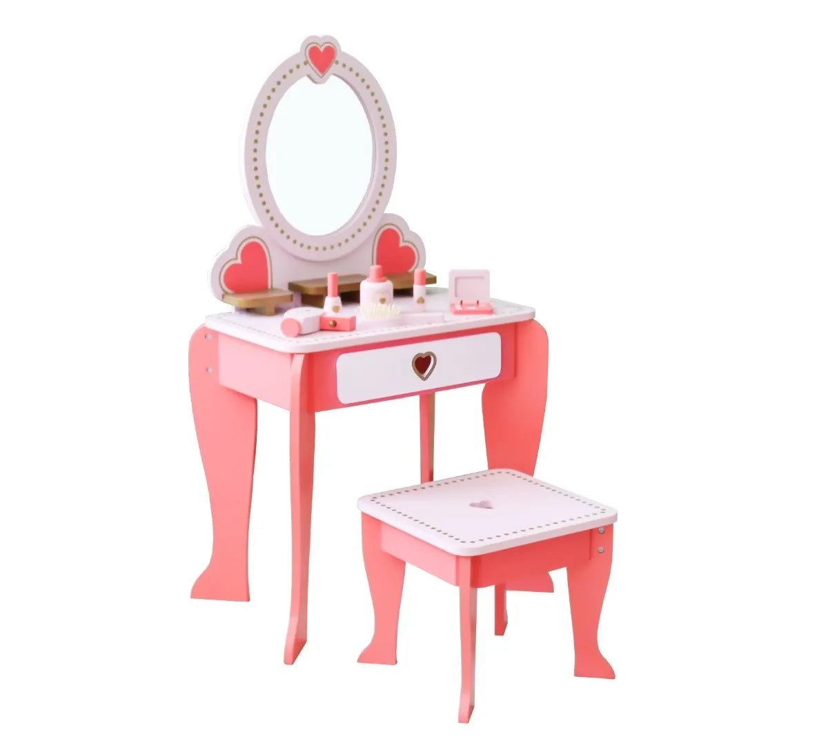 שידת איפור מעץ לילדים דגם אפריל - מודינו