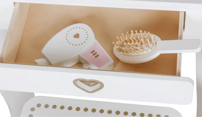 שידת איפור מעץ לילדים דגם מיה - מודינו