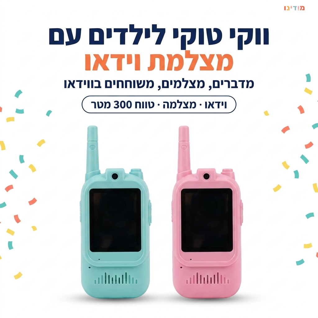 ווקי טוקי לילדים עם מצלמת וידאו - מודינו